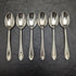 1958 British vintage sterling silver teaspoon set of 6 in a case